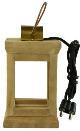 Holzlaterne groß - Krippenzubehör, ca. 7,5 cm, X 047-1